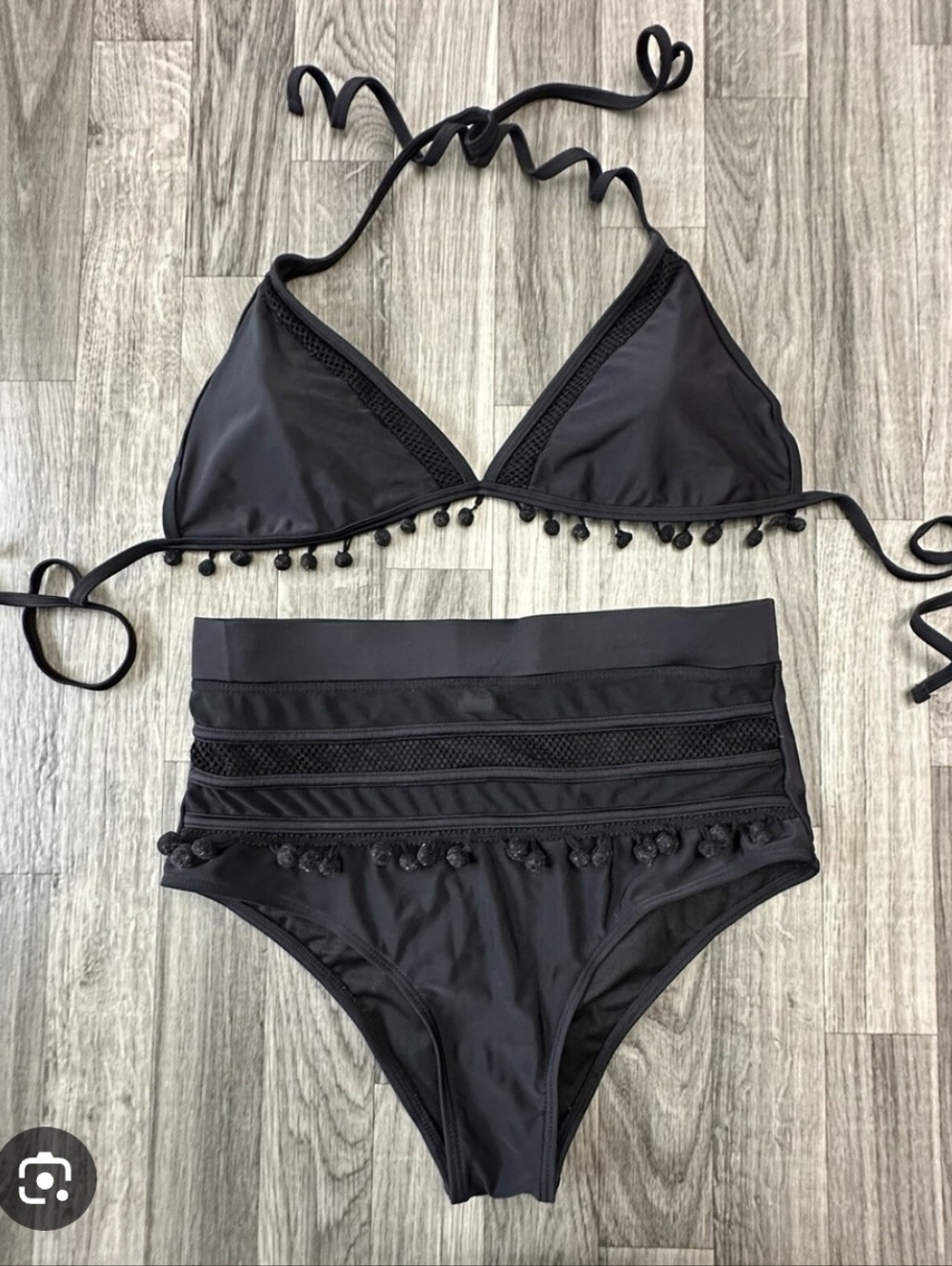 Davi and Dani Black High-Waist Bikini Set, NWOT - Picture 4 of 4
